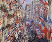 克劳德 莫奈 : Rue Montorgeuil 30th of June 1878